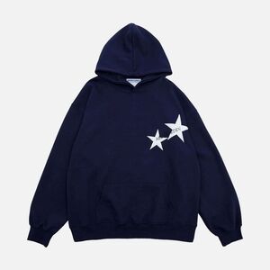 Aelfric Eden Star Print Color Contrast Hoodie